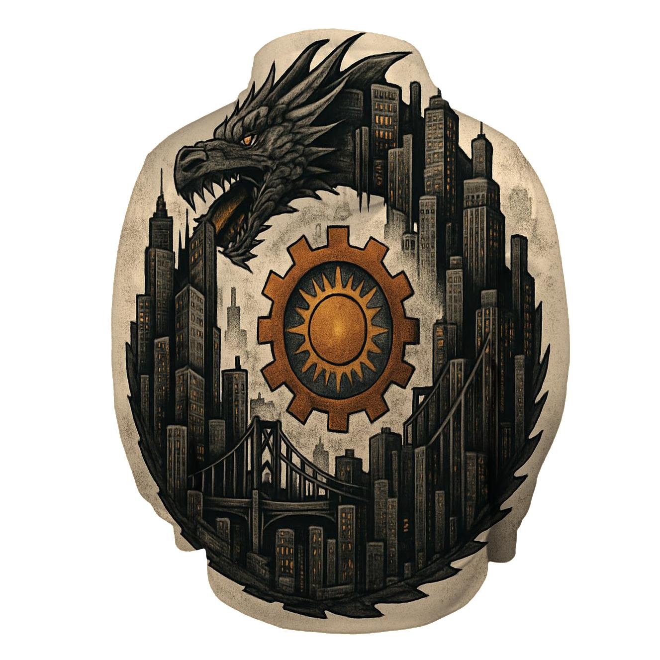 Clockwork City Ouroboros Skyline hoodie trends