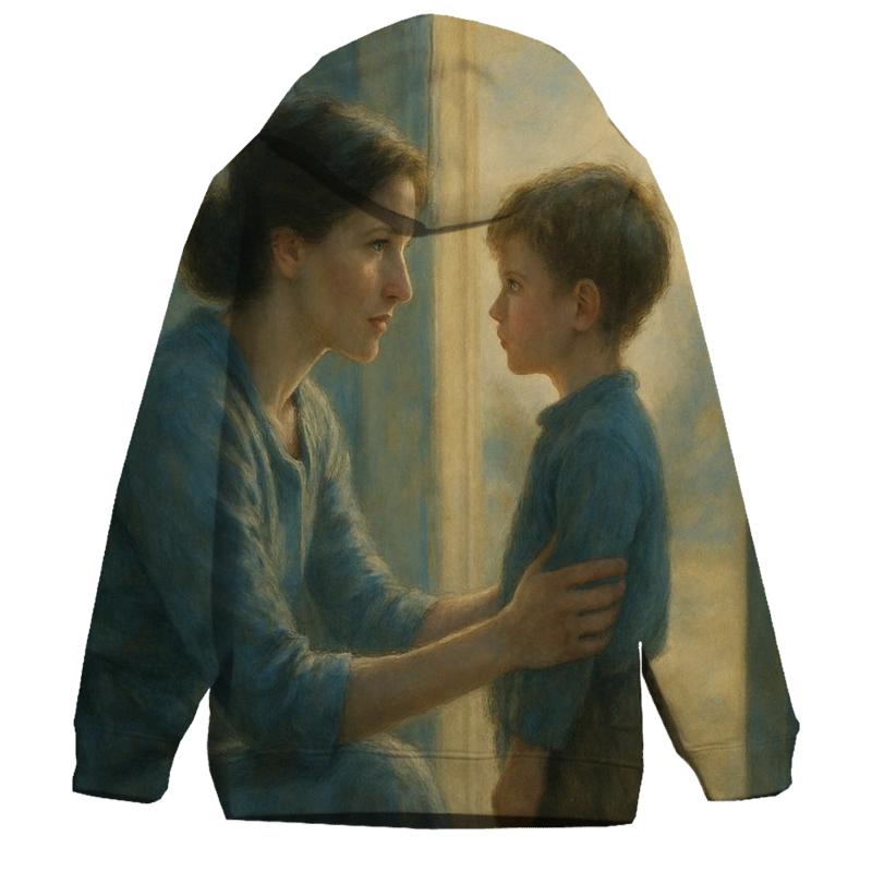 The Silent Promise Held In Her Eyes premium hoodies