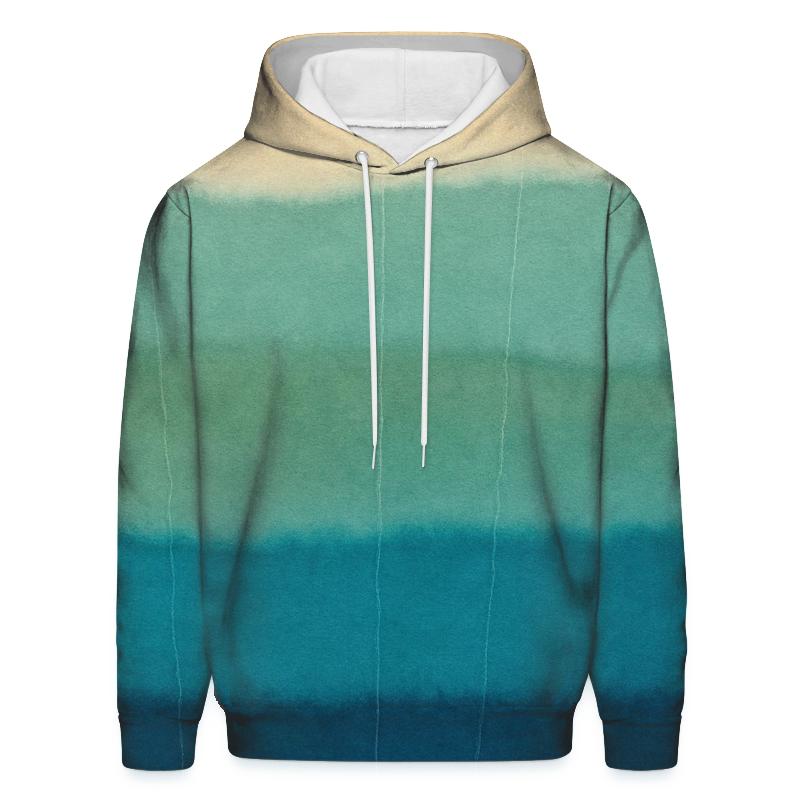 Lagoon Horizon Soft Stripes designer hoodies