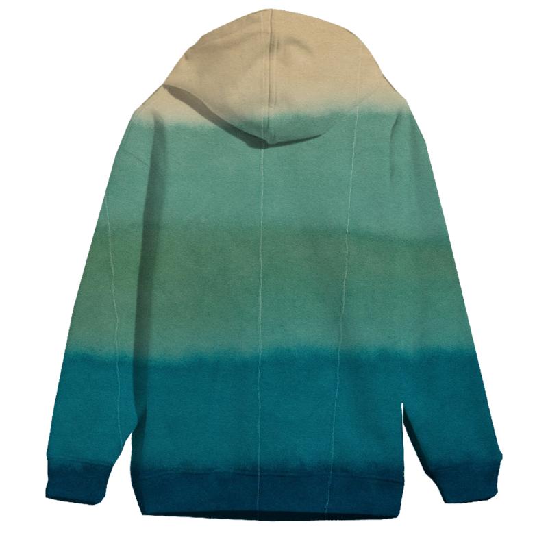 Lagoon Horizon Soft Stripes designer hoodies