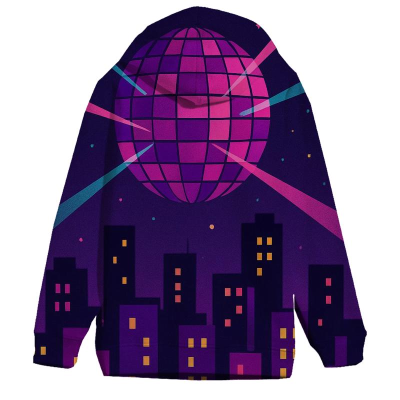 Disco City Skyline premium hoodies