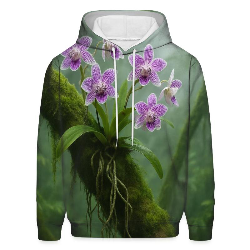 Orchid Roots In Misty Cloud Forest heavyweight hoodies
