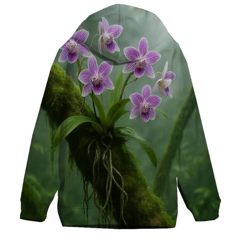 Orchid Roots In Misty Cloud Forest heavyweight hoodies