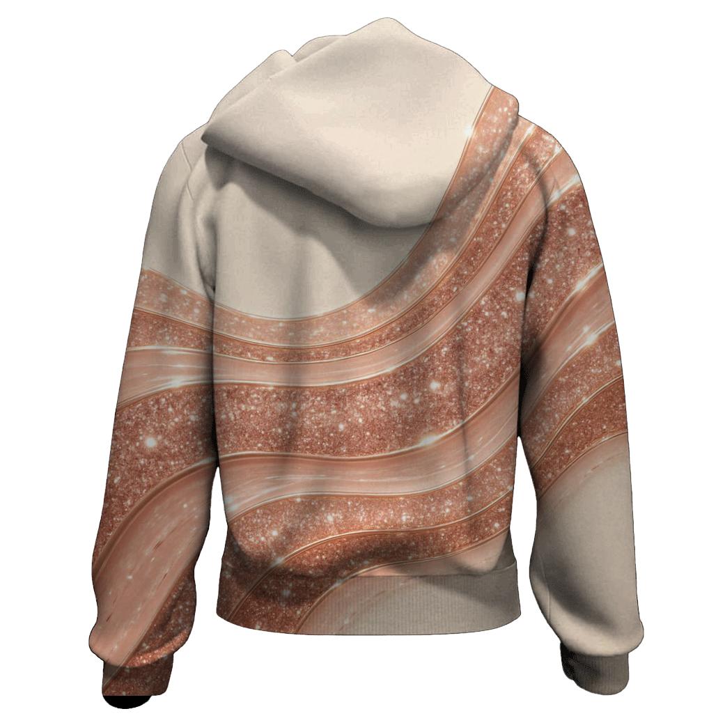 Rose Quartz Glitter Tide hoodies fashion