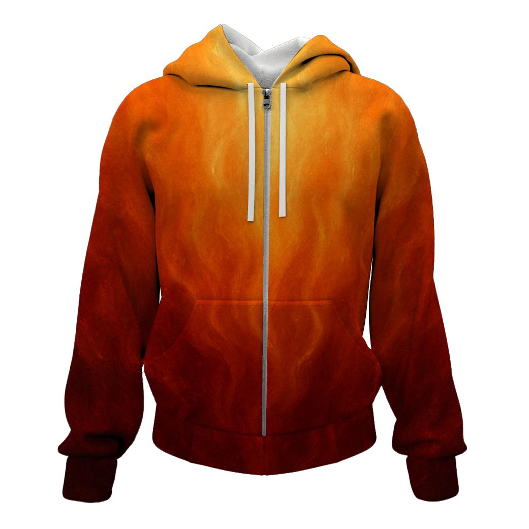 Solar Ember Drift printed hoodies