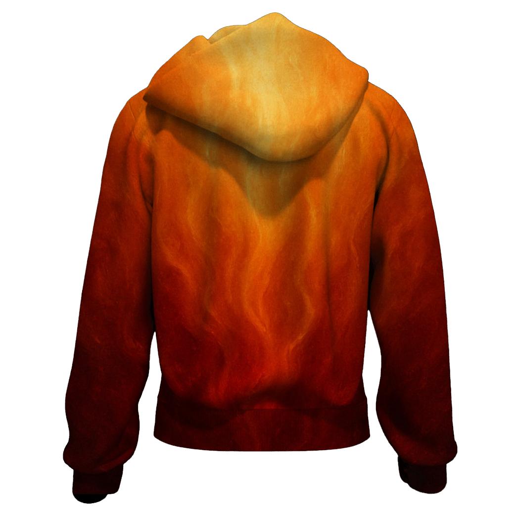 Solar Ember Drift printed hoodies