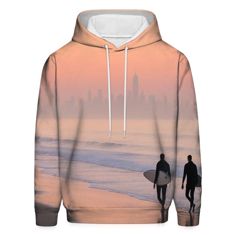 Sunrise Over Skyline From Rockaway Beach premium hoodies