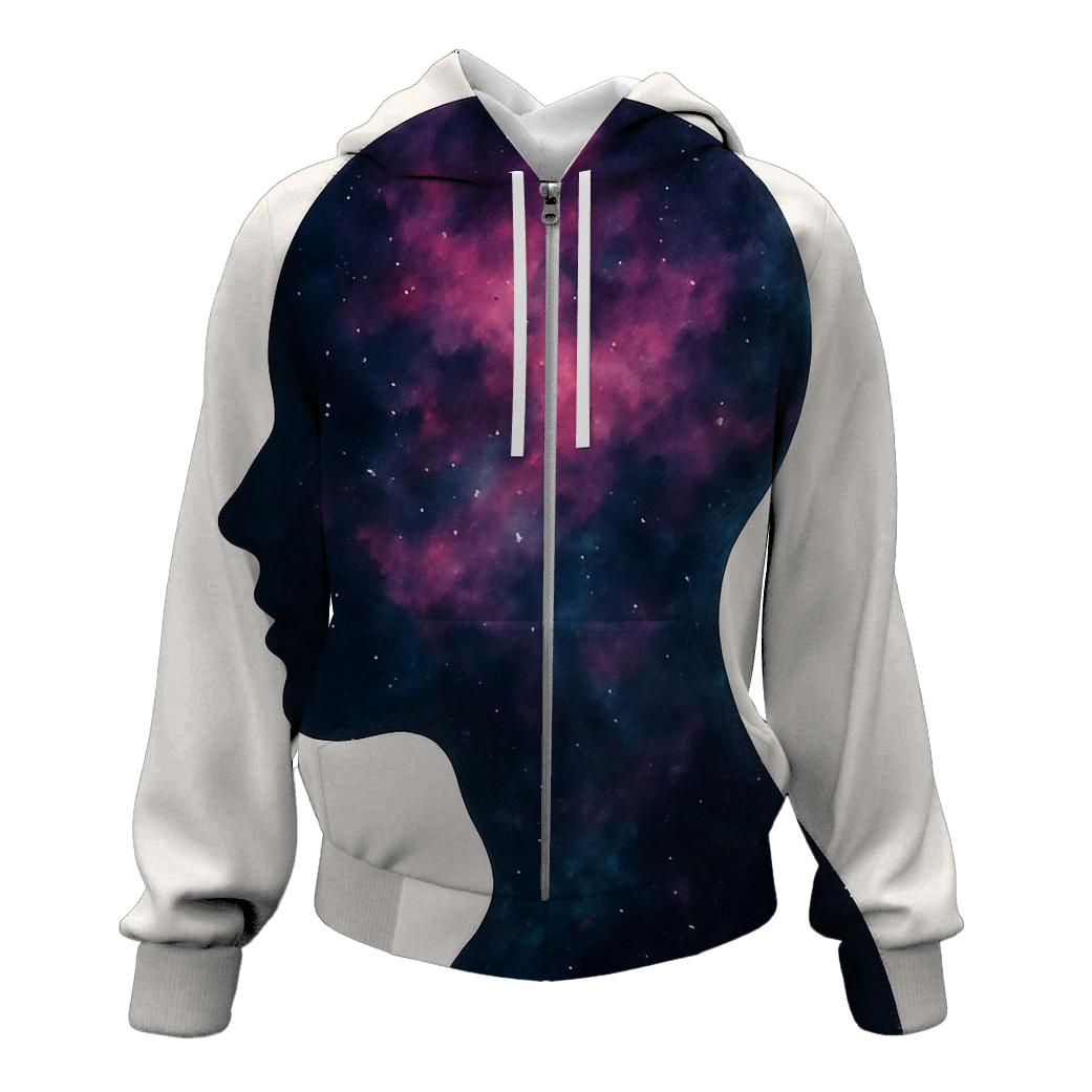 Nebula Bloom Portrait pullover hoodies
