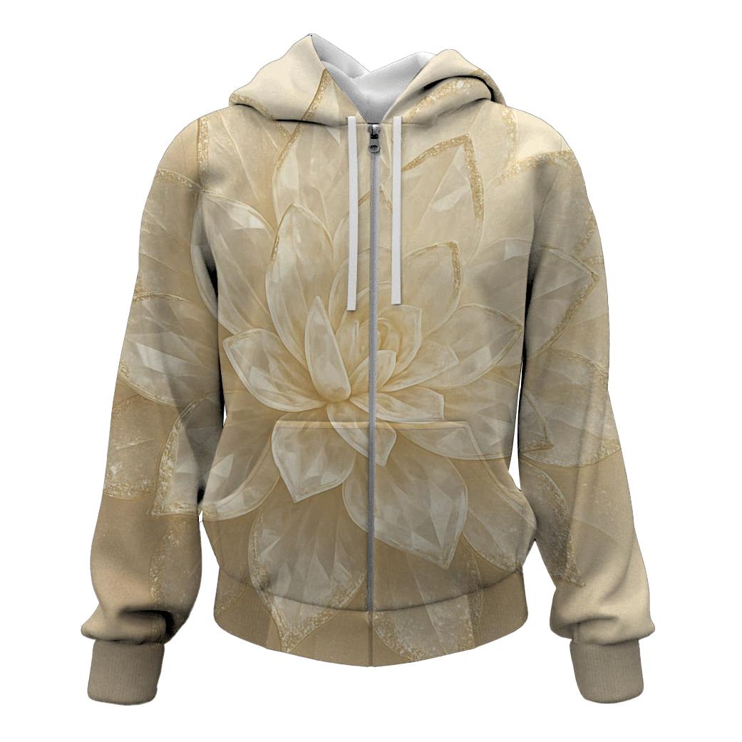 Champagne Crystal Bloom hoodie trends