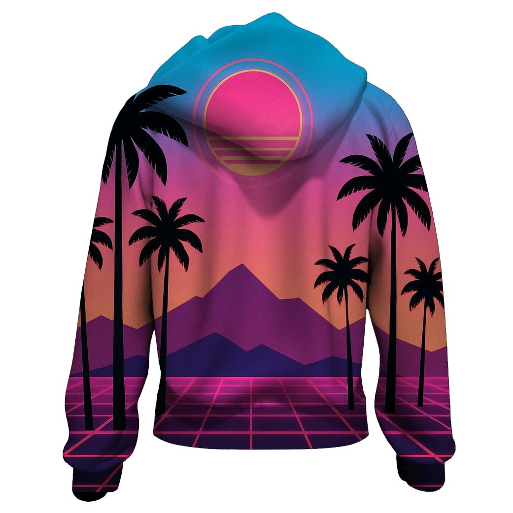 Laser Palm Mirage graphic hoodies