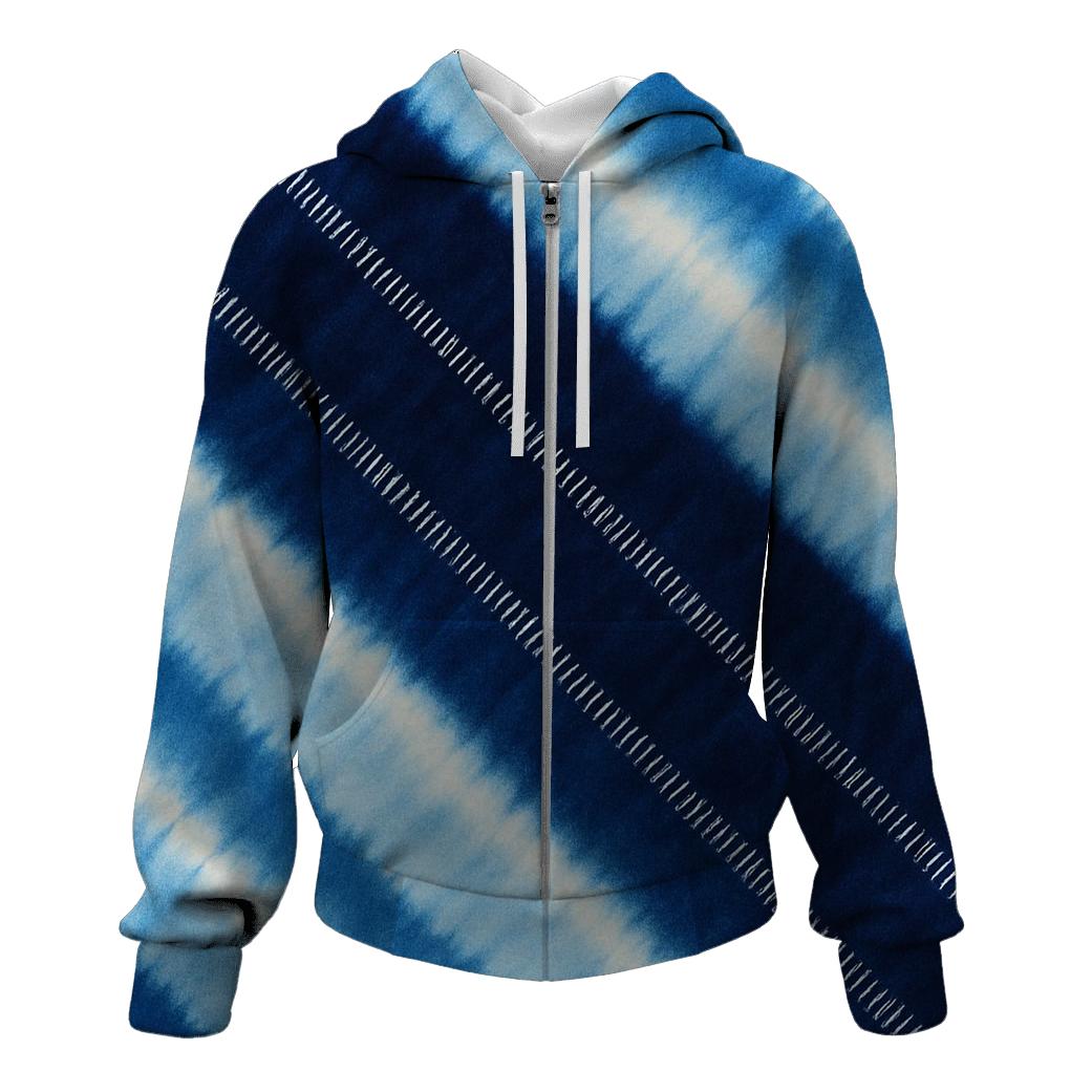 Indigo Arashi Rainfall Flow hoodie styles