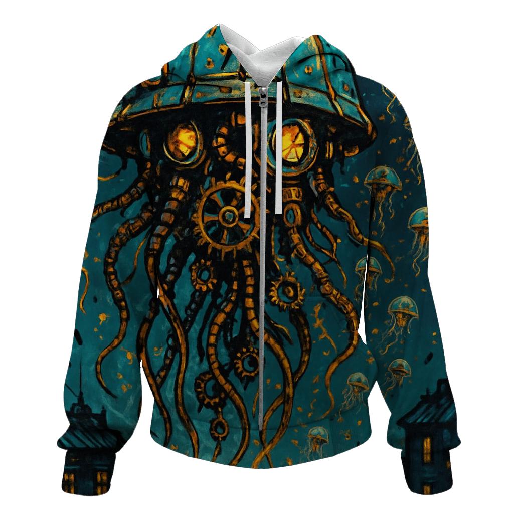 Clockwork Jellyfish Parade designer hoodies