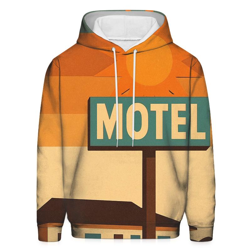 Sunburst Motel Sign premium hoodies