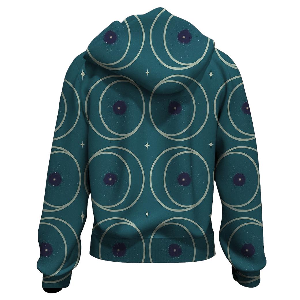 Gravitational Lens Arc Tiling printed hoodies