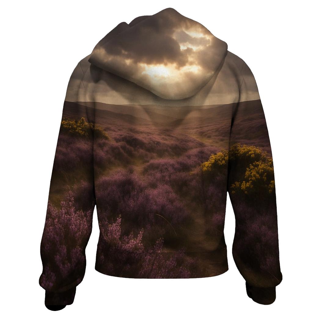 Wild Heather And Gorse On Scottish Moor hoodies fashion
