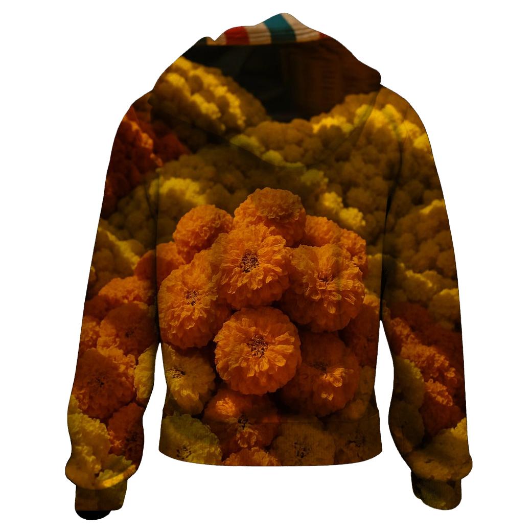Street Market Marigolds For Festival Garlands hoodie trends