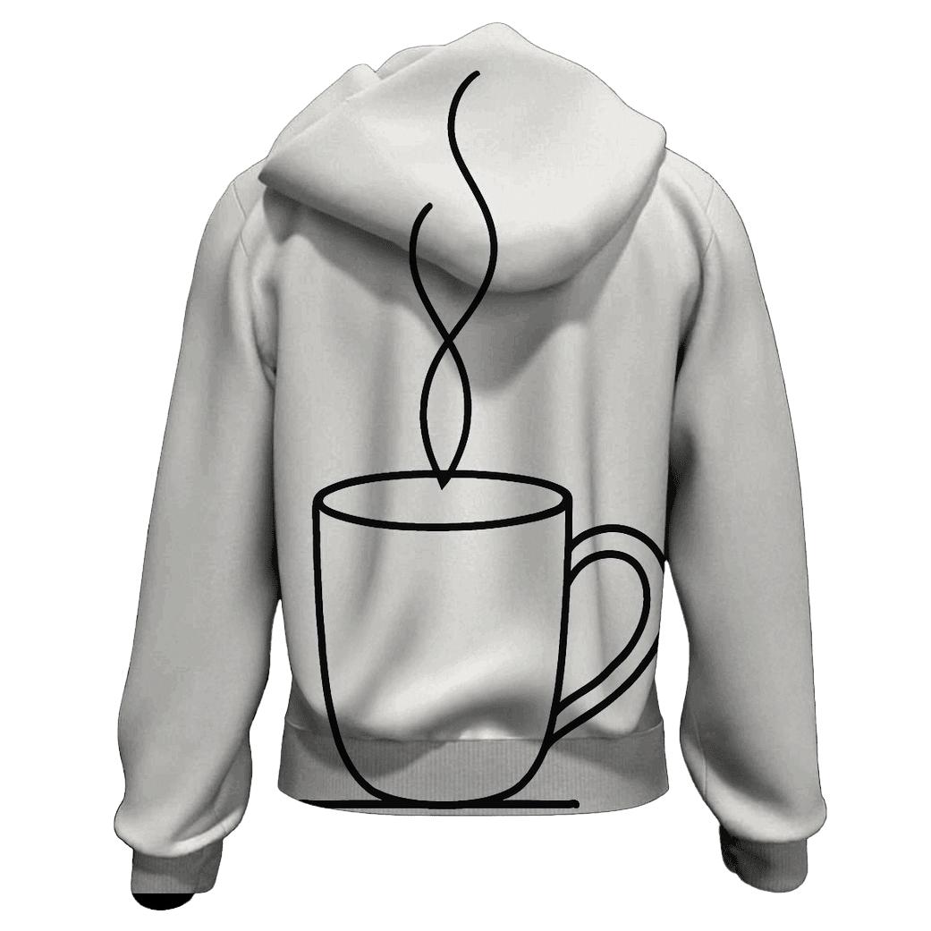 Minimal Steam Linework pullover hoodies