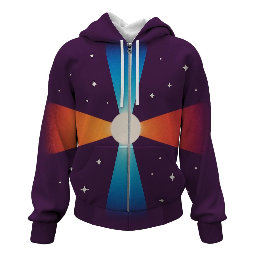 Pulsar Beam QuadraCross graphic hoodies