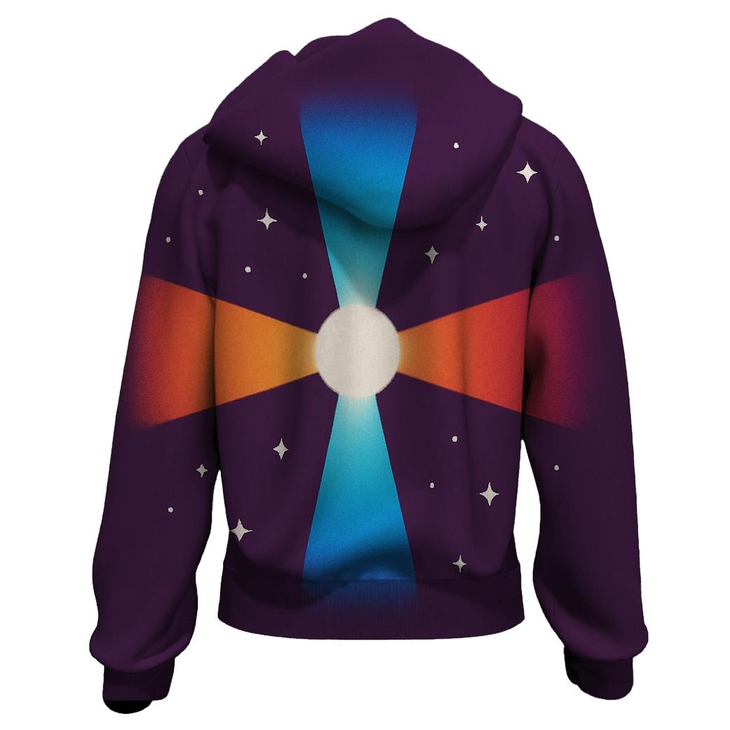 Pulsar Beam QuadraCross graphic hoodies