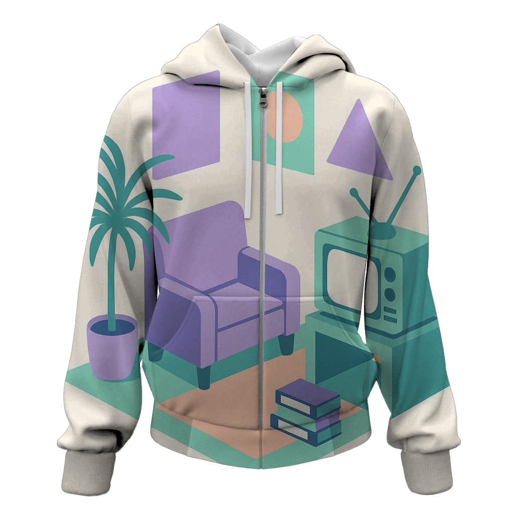 Vaporwave Library Corner hoodie trends