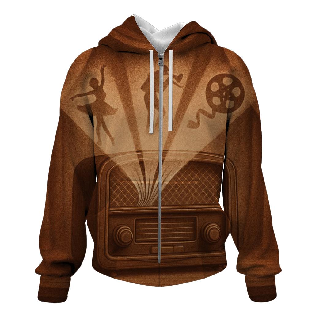 Sepia Radio Theatre Reverie zip-up hoodies