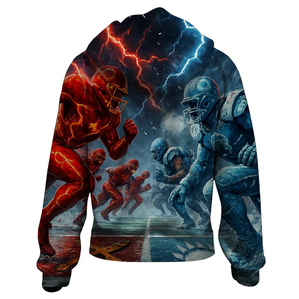 Braves Lightning Blitz Versus Cubs Frost Line heavyweight hoodies