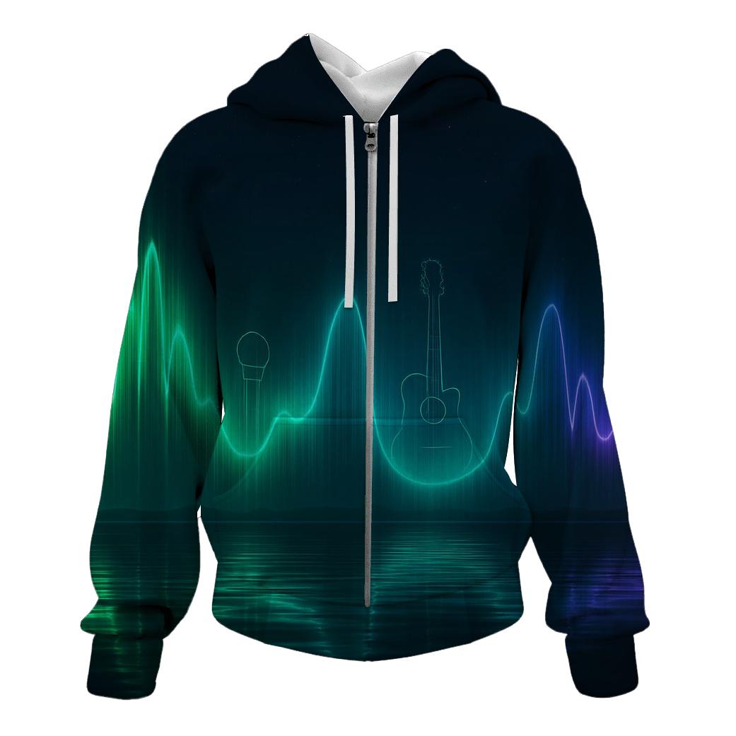 Aurora Soundwave Horizon lightweight hoodies