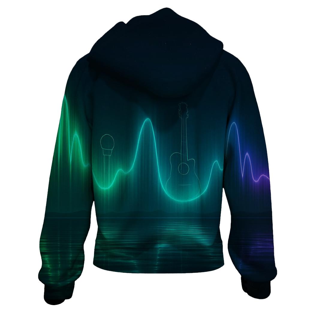 Aurora Soundwave Horizon lightweight hoodies
