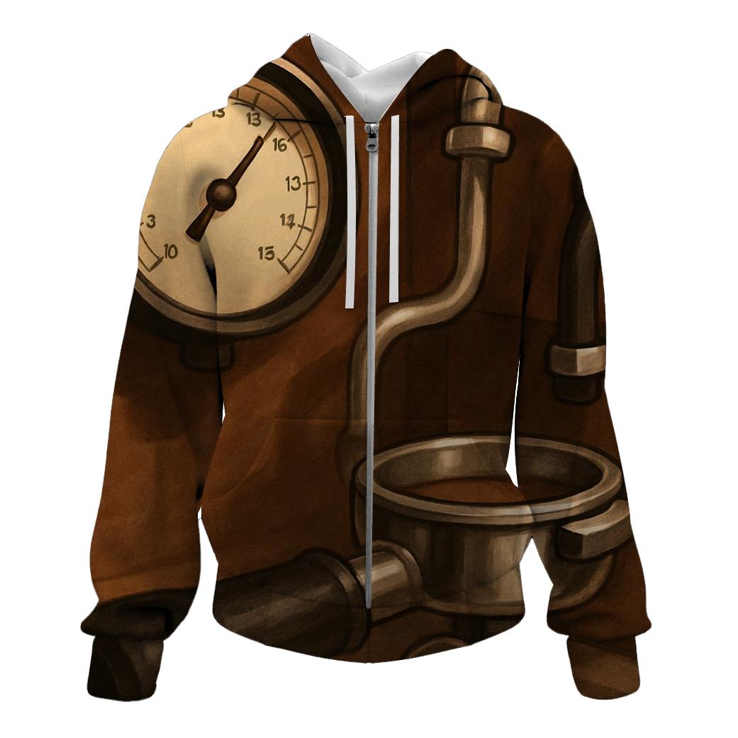 Pressure Gauge Espresso lightweight hoodies