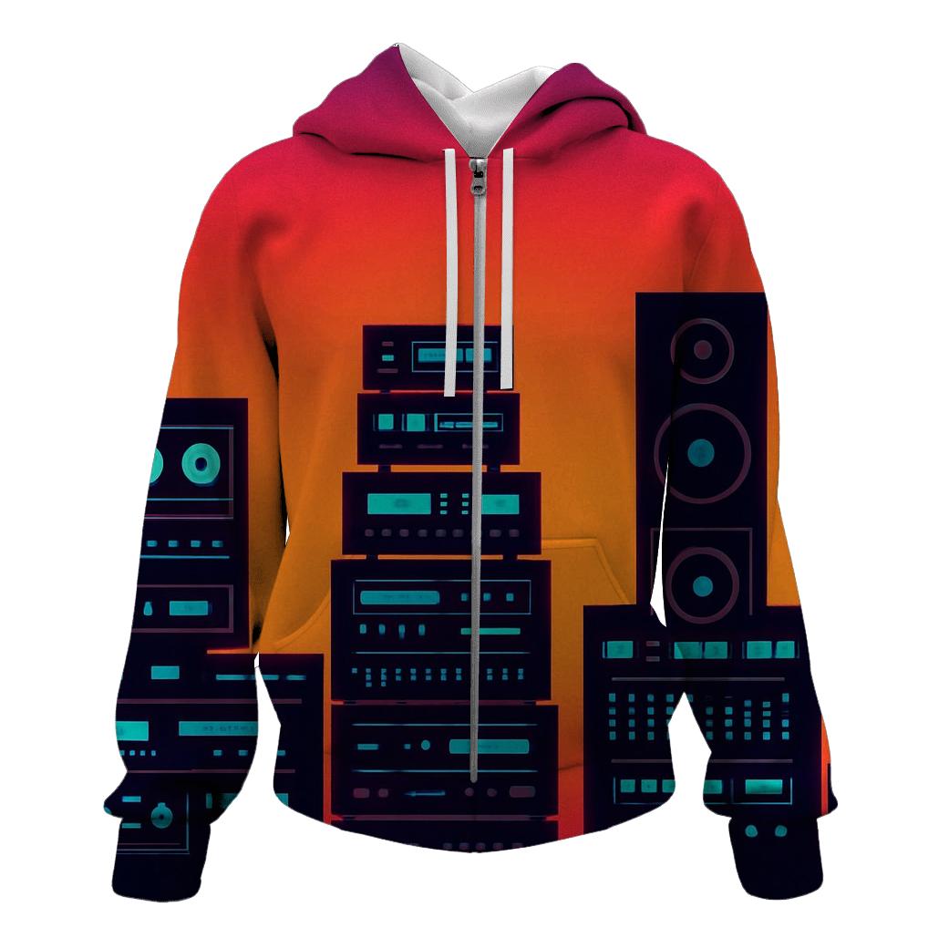 Sunset Stereo Skyline hoodie trends