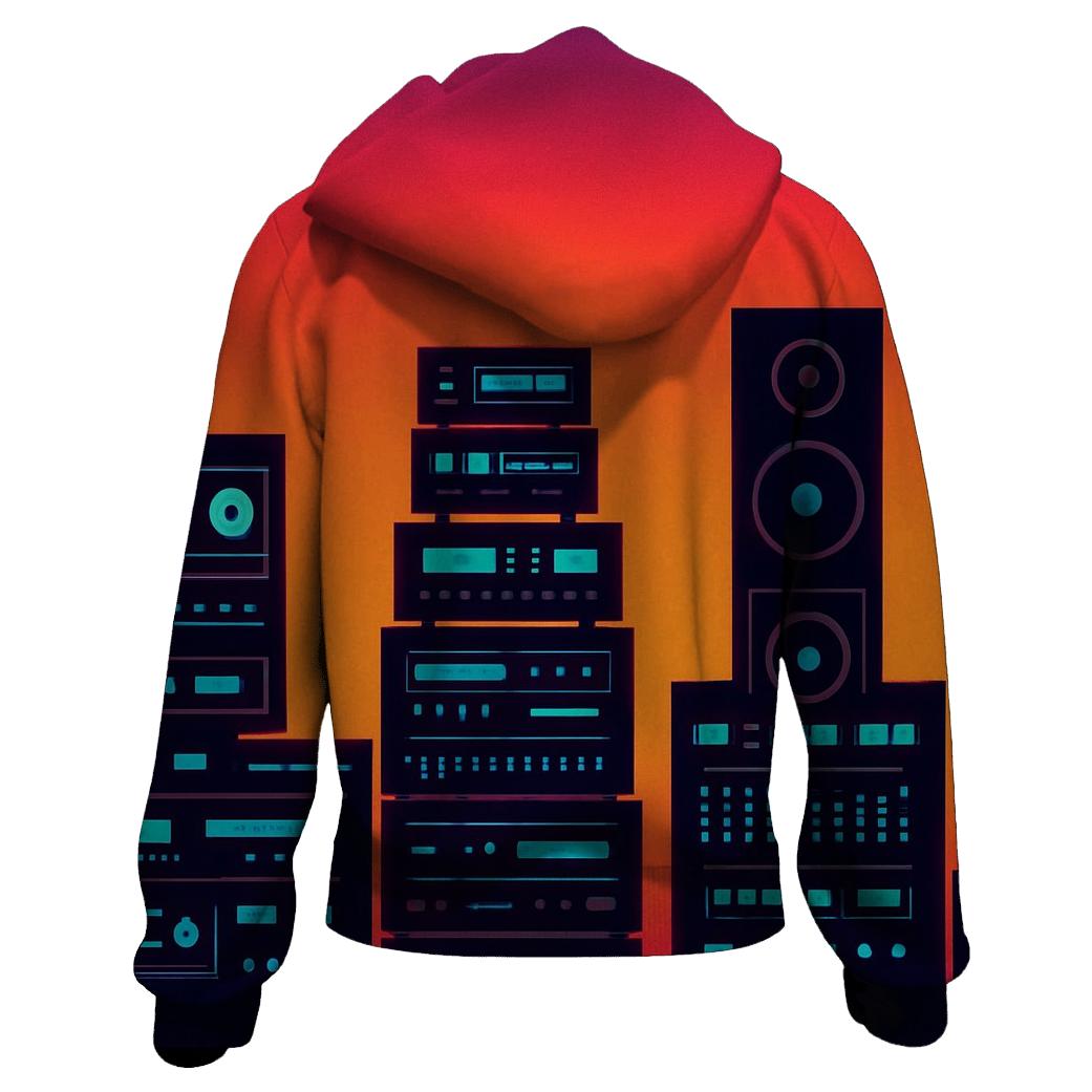 Sunset Stereo Skyline hoodie trends