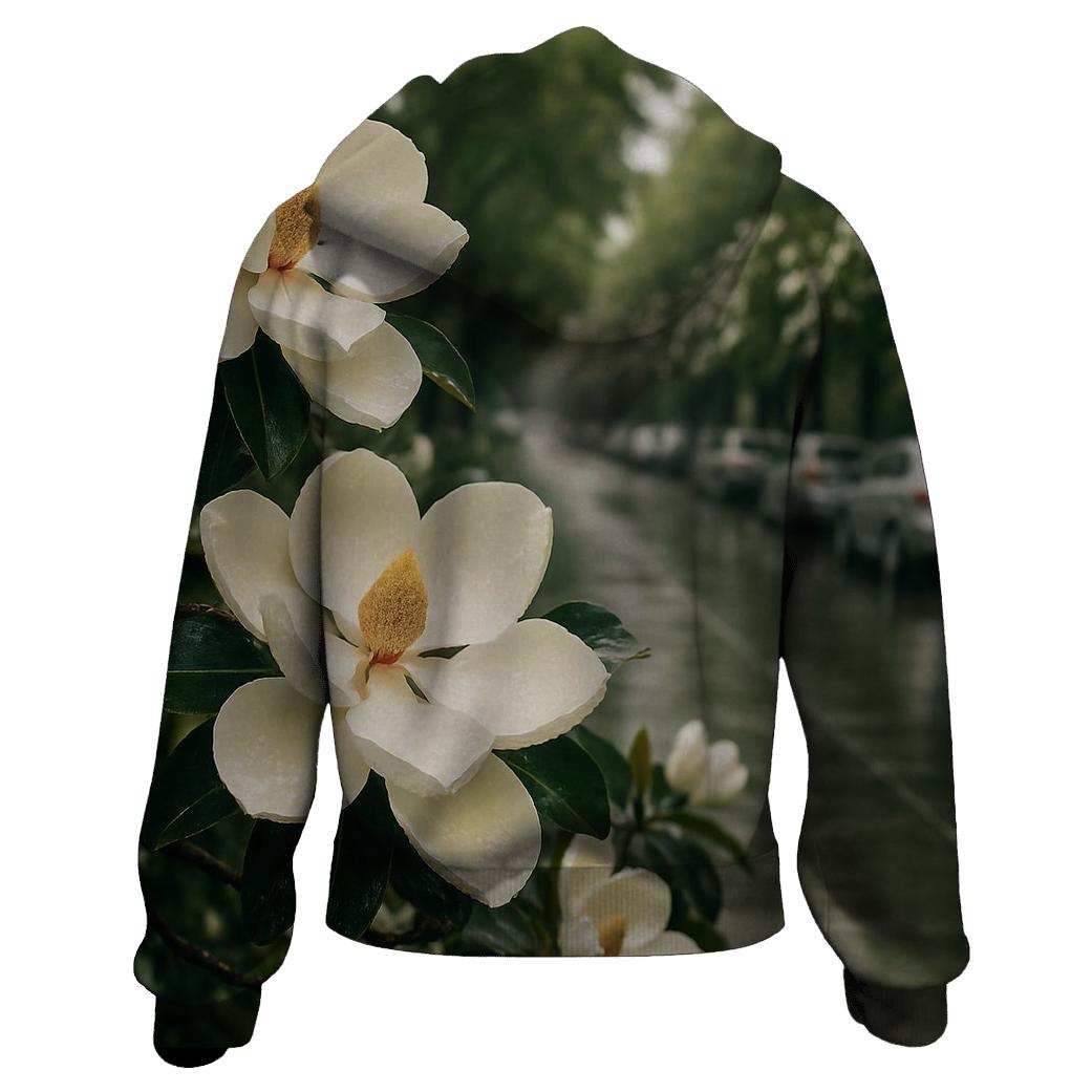 Rain Soaked Magnolias In Southern Boulevard hoodies fashion
