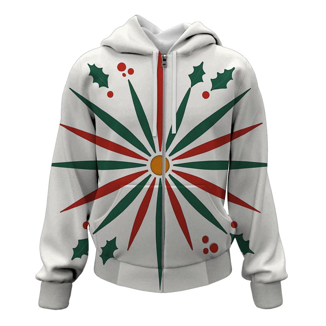 Holly Comet Starburst embroidered hoodies