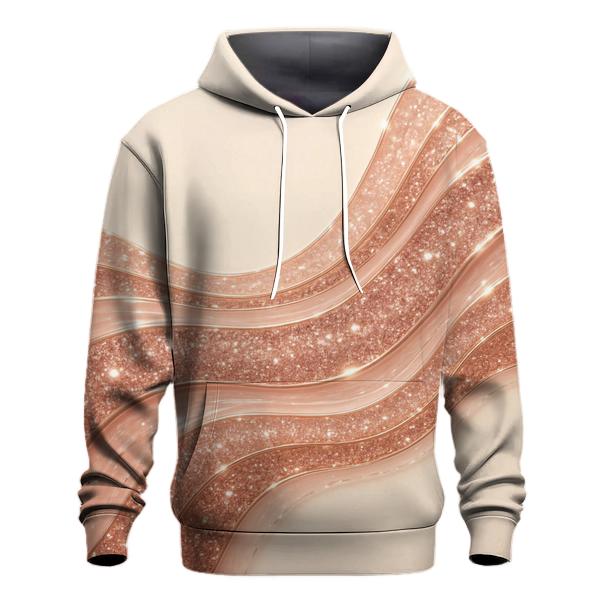 Rose Quartz Glitter Tide premium hoodies