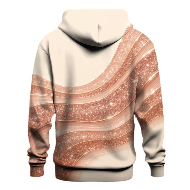 Rose Quartz Glitter Tide premium hoodies