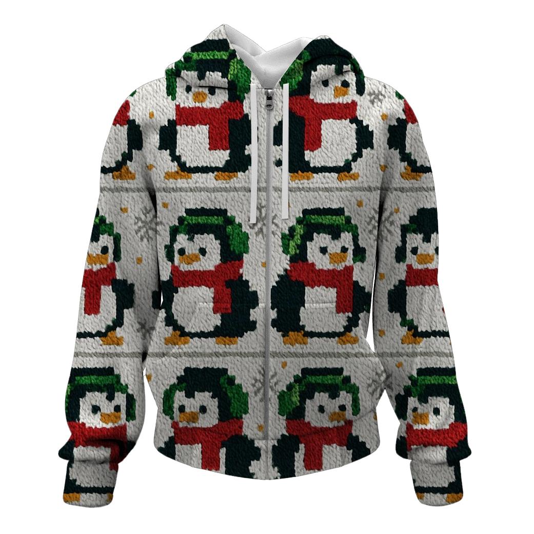 Polar Party Penguin Parade Design premium hoodies