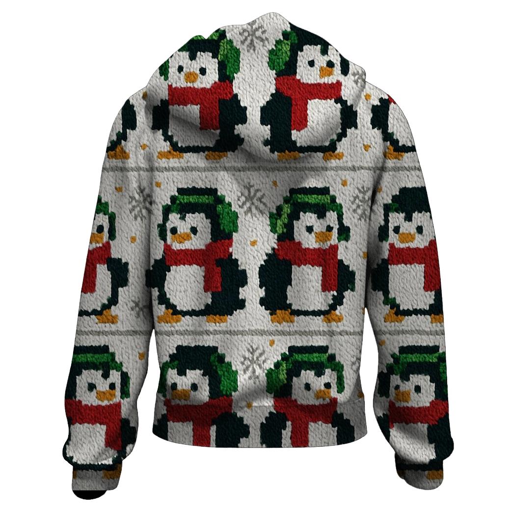 Polar Party Penguin Parade Design premium hoodies