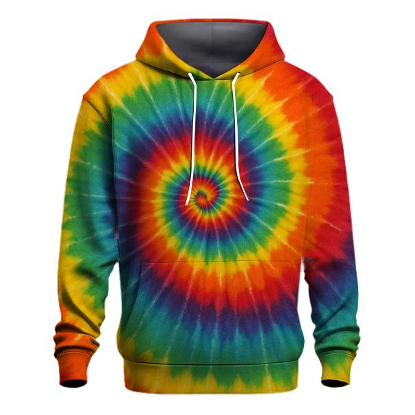 Solar Flare Spiral Radiance embroidered hoodies