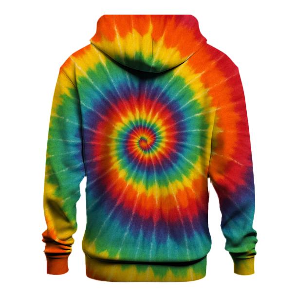 Solar Flare Spiral Radiance embroidered hoodies
