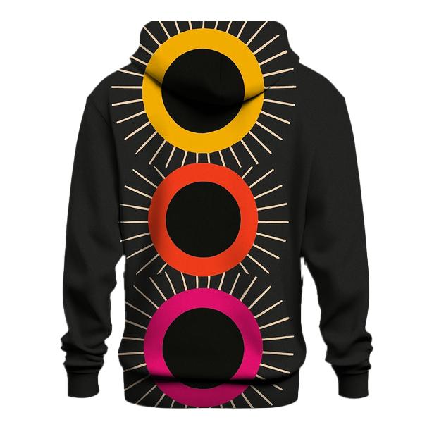 Triple Eclipse Corona Bands printed hoodies