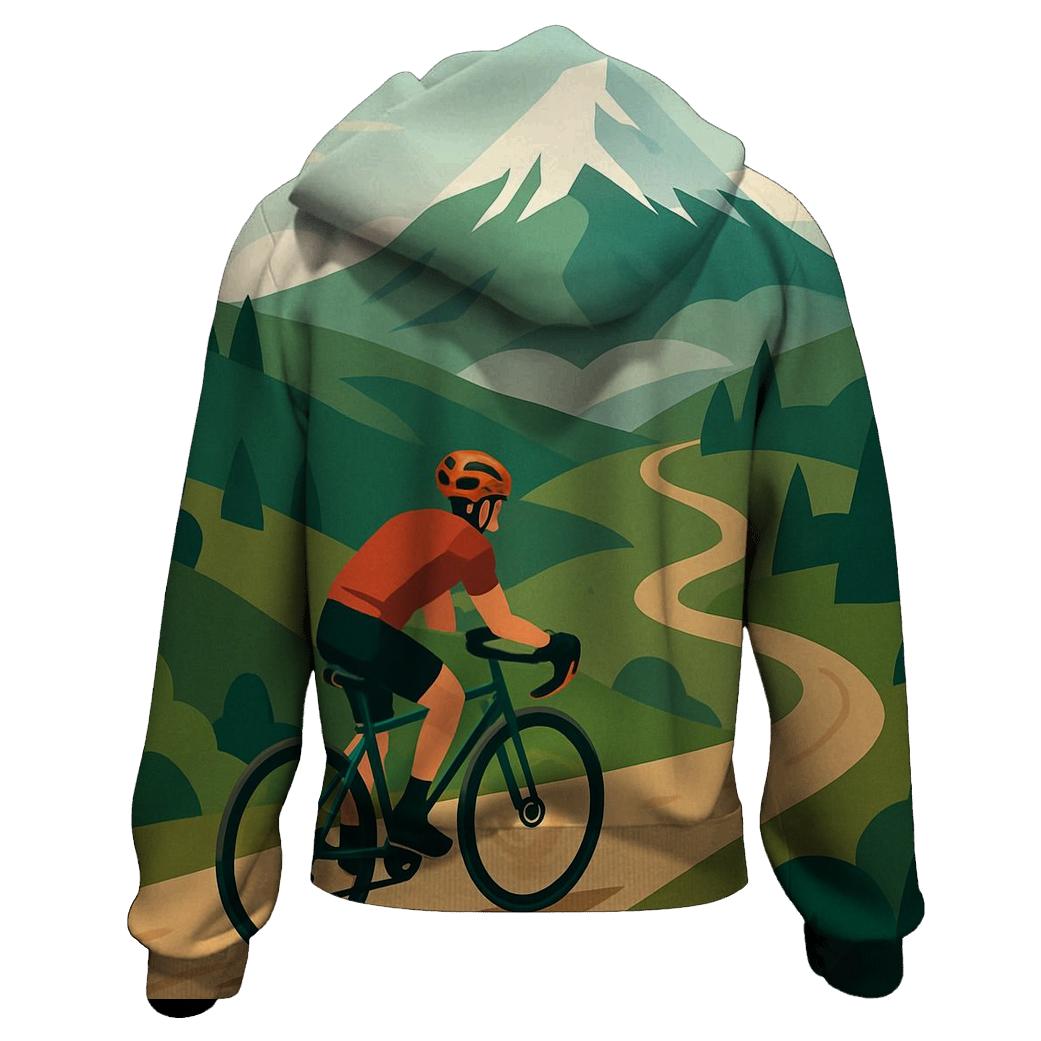 Mountain Trail Cycling Ascent printed hoodies