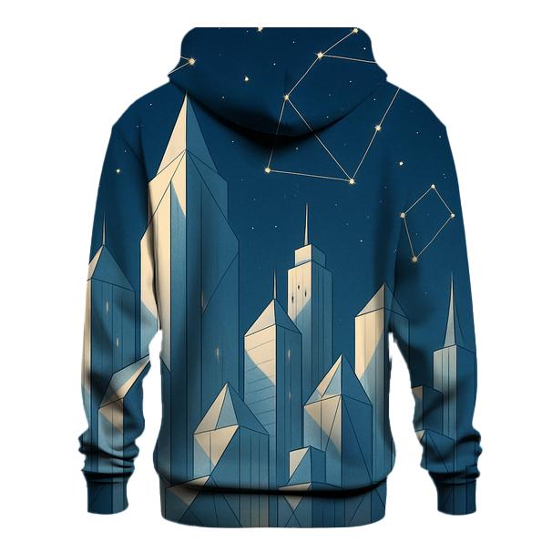 Celestial Origami City heavyweight hoodies