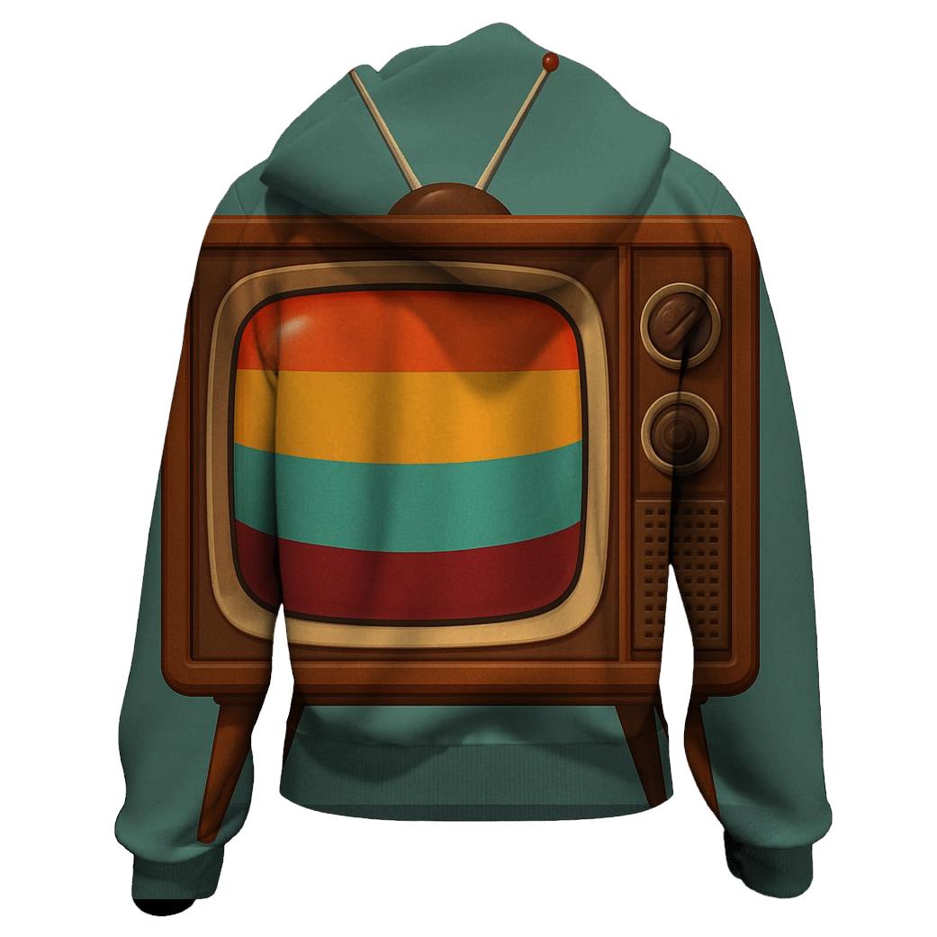 Retro Rainbow Television hoodie trends