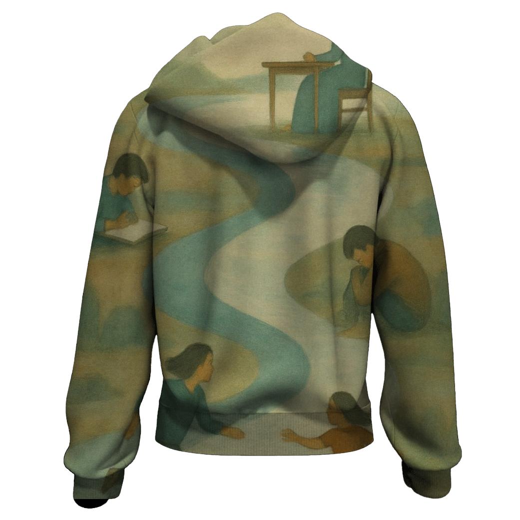 Her Patience The Quiet River Beneath Your Days designer hoodies