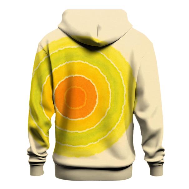 Citrus Offset Bullseye Burst pullover hoodies