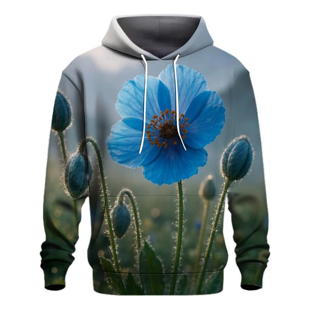 Dawn Dew On Himalayan Blue Poppies pullover hoodies
