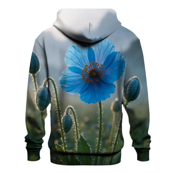 Dawn Dew On Himalayan Blue Poppies pullover hoodies