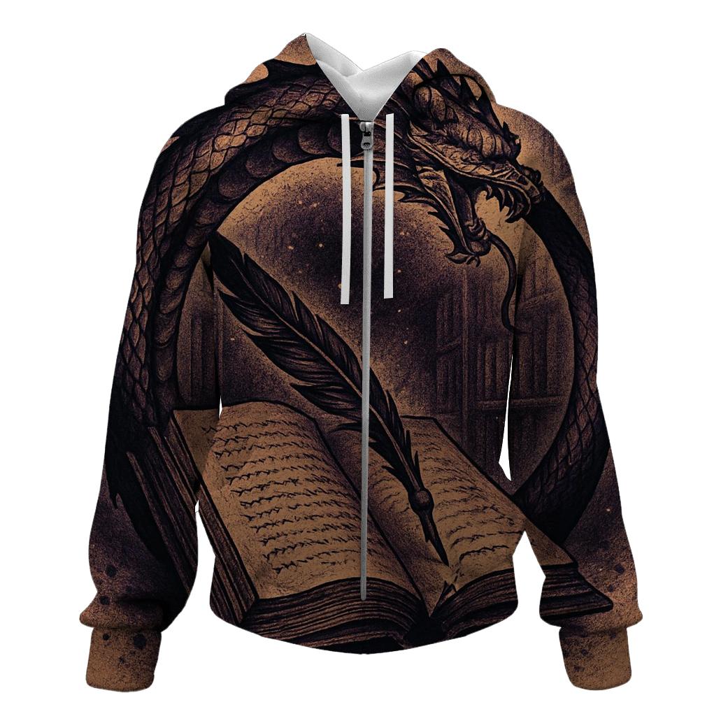 Cosmic Library Ouroboros Quill hoodie trends