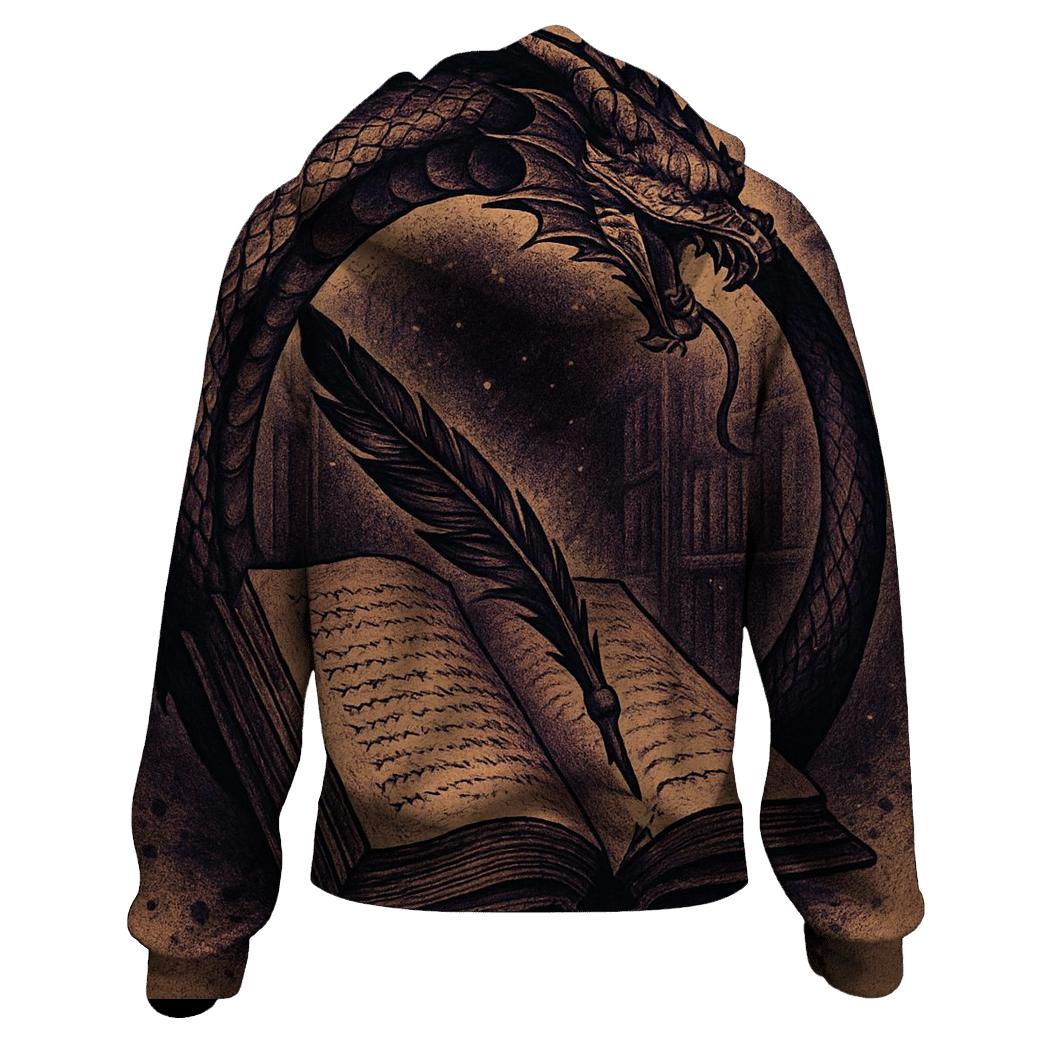 Cosmic Library Ouroboros Quill hoodie trends