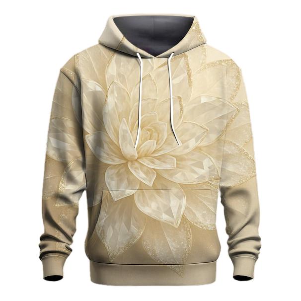 Champagne Crystal Bloom zip-up hoodies